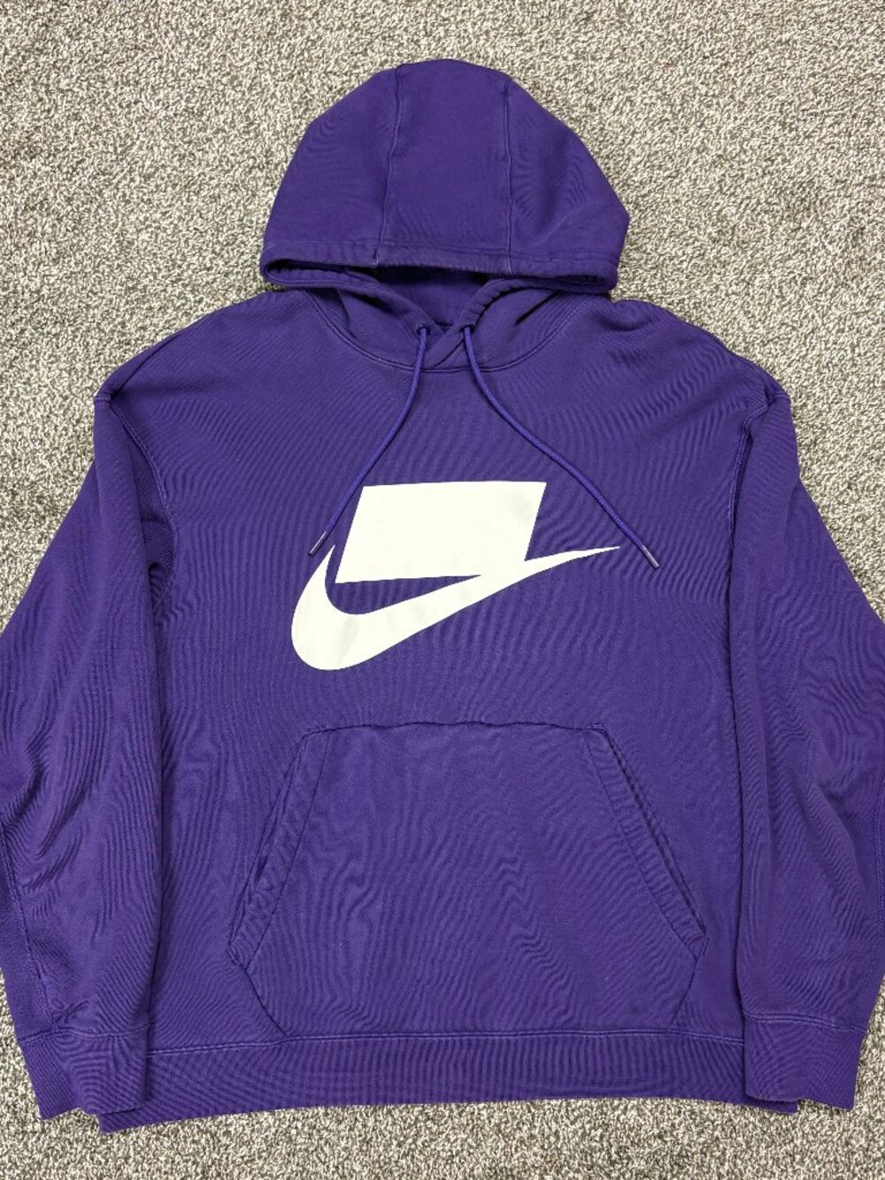 Nike NSW French Terry Block Logo Hoodie Purple (BV4540-547), Size XL